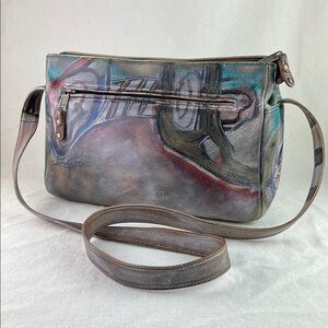 Jane Yoo Hand Painted Leather Bag
